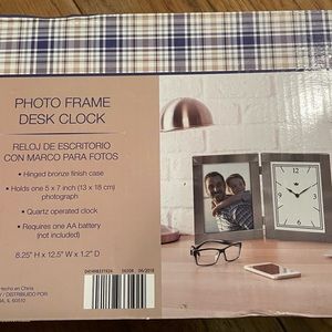 Photo frame Desk clock 5x7